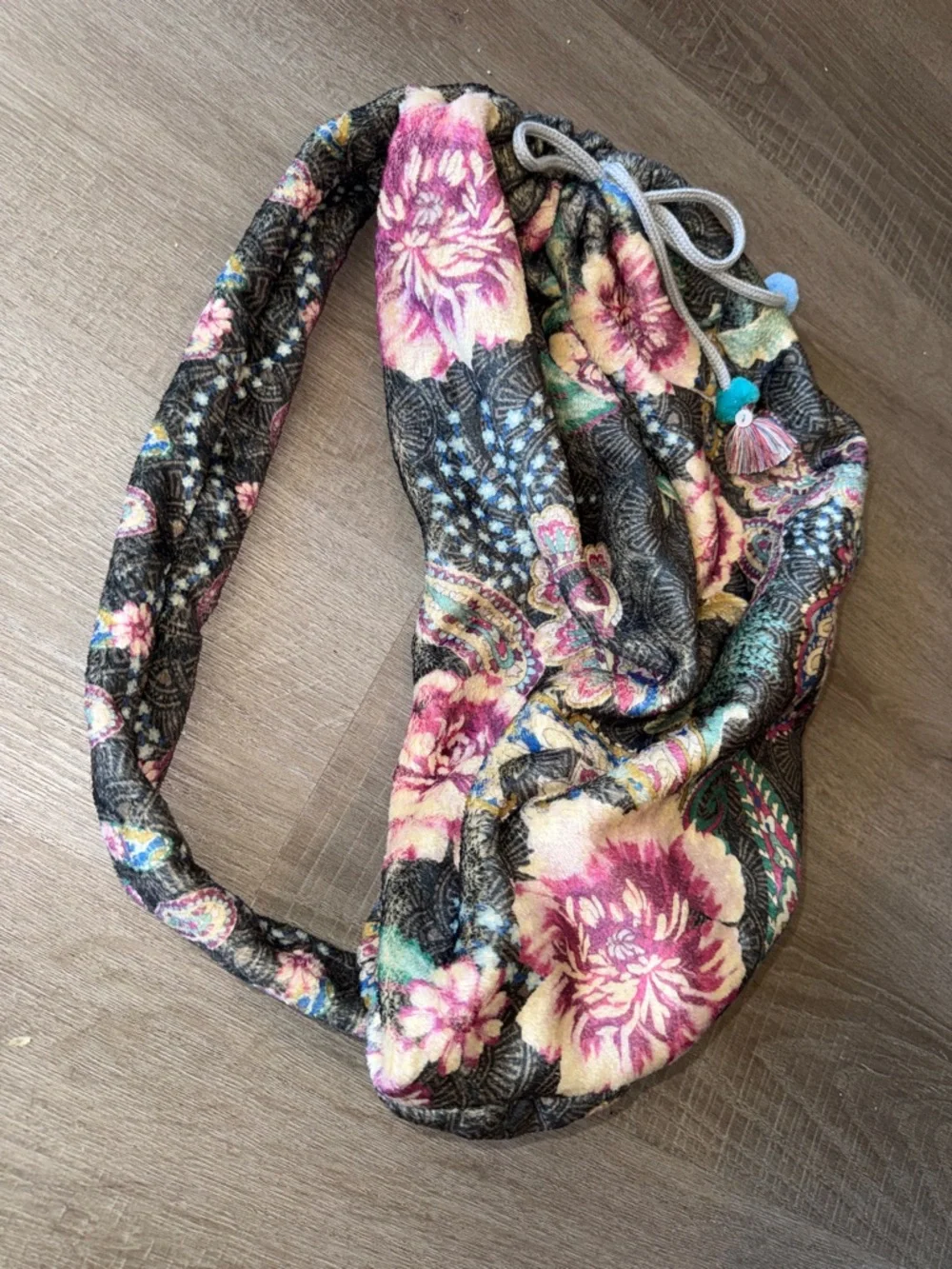 Johnny Was Laurel Canyon Floral Blanket Sling Bag - Pouch Only